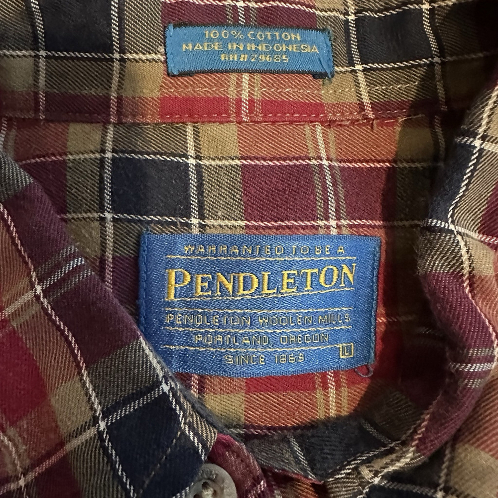 Pendleton Button Down Lightweight Shirt Mens Larg… - image 6